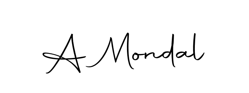 Create a beautiful signature design for name A Mondal. With this signature (Autography-DOLnW) fonts, you can make a handwritten signature for free. A Mondal signature style 10 images and pictures png