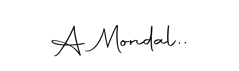 Create a beautiful signature design for name A Mondal... With this signature (Autography-DOLnW) fonts, you can make a handwritten signature for free. A Mondal.. signature style 10 images and pictures png