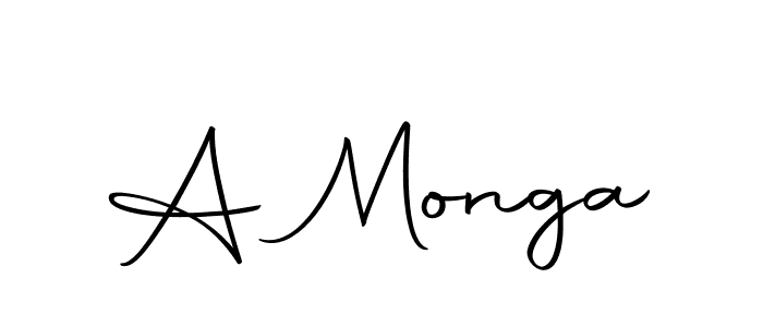 Use a signature maker to create a handwritten signature online. With this signature software, you can design (Autography-DOLnW) your own signature for name A Monga. A Monga signature style 10 images and pictures png