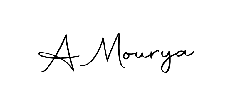 Also we have A Mourya name is the best signature style. Create professional handwritten signature collection using Autography-DOLnW autograph style. A Mourya signature style 10 images and pictures png