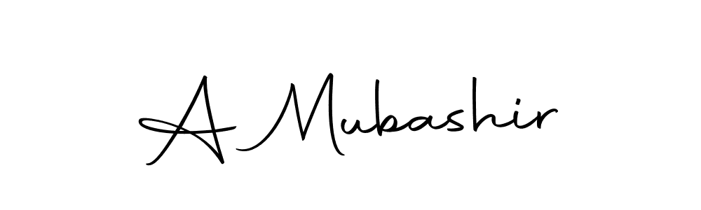 Make a beautiful signature design for name A Mubashir. With this signature (Autography-DOLnW) style, you can create a handwritten signature for free. A Mubashir signature style 10 images and pictures png