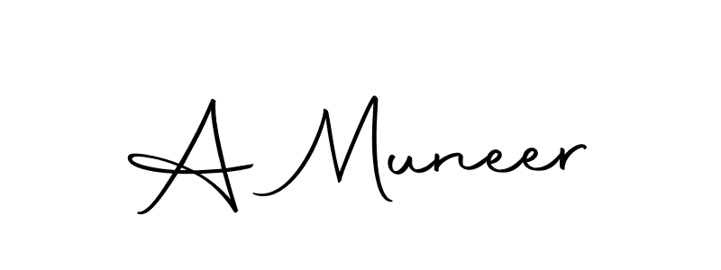 Also we have A Muneer name is the best signature style. Create professional handwritten signature collection using Autography-DOLnW autograph style. A Muneer signature style 10 images and pictures png