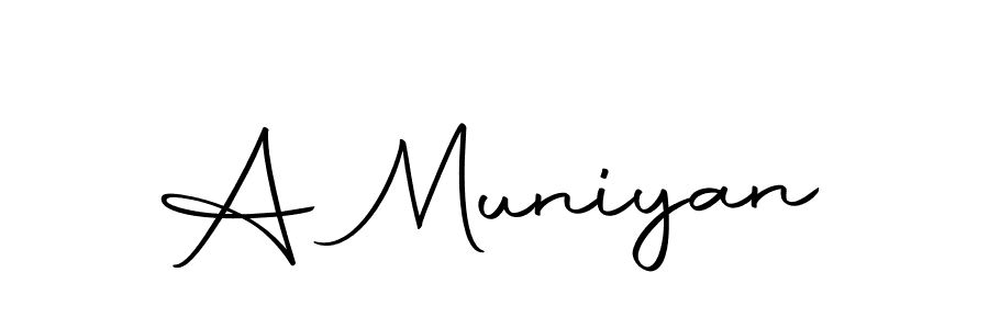 How to make A Muniyan signature? Autography-DOLnW is a professional autograph style. Create handwritten signature for A Muniyan name. A Muniyan signature style 10 images and pictures png