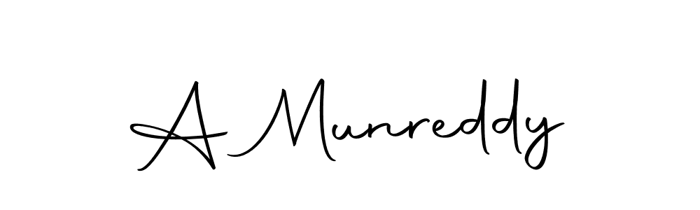 You should practise on your own different ways (Autography-DOLnW) to write your name (A Munreddy) in signature. don't let someone else do it for you. A Munreddy signature style 10 images and pictures png