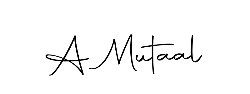 Here are the top 10 professional signature styles for the name A Mutaal. These are the best autograph styles you can use for your name. A Mutaal signature style 10 images and pictures png