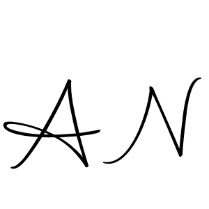 Create a beautiful signature design for name A N. With this signature (Autography-DOLnW) fonts, you can make a handwritten signature for free. A N signature style 10 images and pictures png