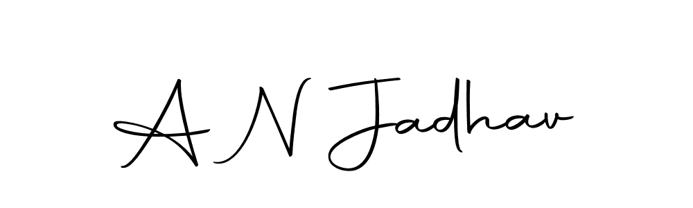 A N Jadhav stylish signature style. Best Handwritten Sign (Autography-DOLnW) for my name. Handwritten Signature Collection Ideas for my name A N Jadhav. A N Jadhav signature style 10 images and pictures png