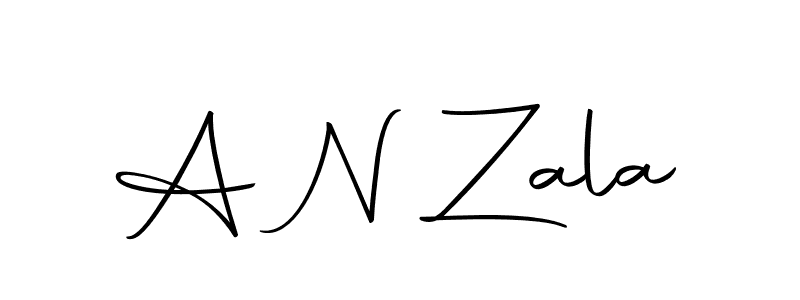 Design your own signature with our free online signature maker. With this signature software, you can create a handwritten (Autography-DOLnW) signature for name A N Zala. A N Zala signature style 10 images and pictures png