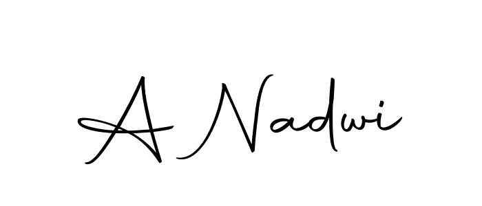 Create a beautiful signature design for name A Nadwi. With this signature (Autography-DOLnW) fonts, you can make a handwritten signature for free. A Nadwi signature style 10 images and pictures png