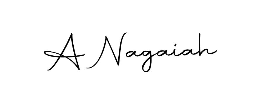 The best way (Autography-DOLnW) to make a short signature is to pick only two or three words in your name. The name A Nagaiah include a total of six letters. For converting this name. A Nagaiah signature style 10 images and pictures png