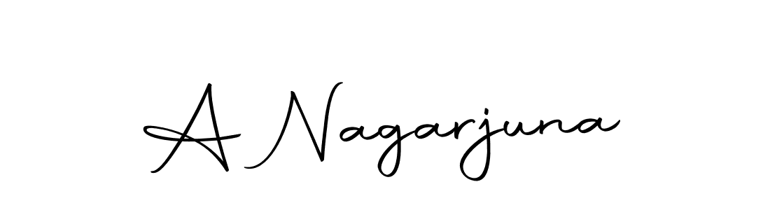 The best way (Autography-DOLnW) to make a short signature is to pick only two or three words in your name. The name A Nagarjuna include a total of six letters. For converting this name. A Nagarjuna signature style 10 images and pictures png