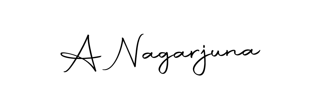 The best way (Autography-DOLnW) to make a short signature is to pick only two or three words in your name. The name A Nagarjuna include a total of six letters. For converting this name. A Nagarjuna signature style 10 images and pictures png