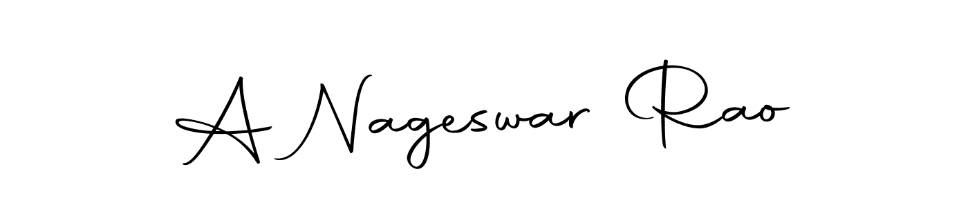 How to make A Nageswar Rao name signature. Use Autography-DOLnW style for creating short signs online. This is the latest handwritten sign. A Nageswar Rao signature style 10 images and pictures png
