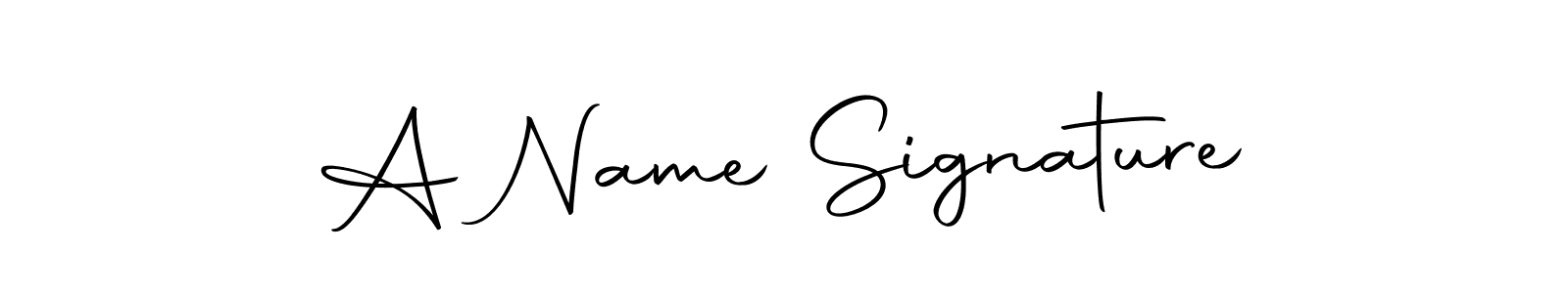 Design your own signature with our free online signature maker. With this signature software, you can create a handwritten (Autography-DOLnW) signature for name A Name Signature. A Name Signature signature style 10 images and pictures png