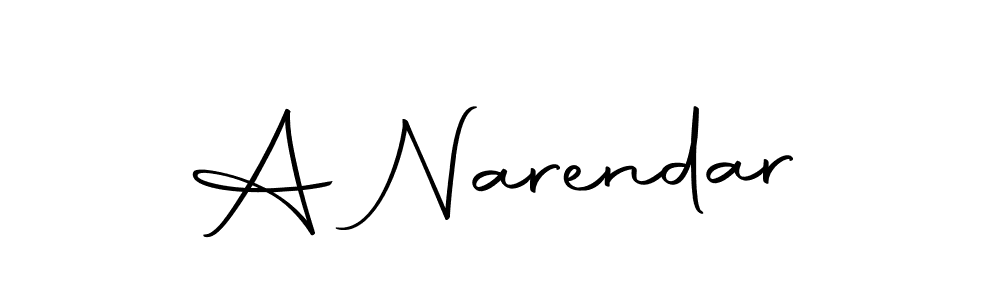 Also we have A Narendar name is the best signature style. Create professional handwritten signature collection using Autography-DOLnW autograph style. A Narendar signature style 10 images and pictures png