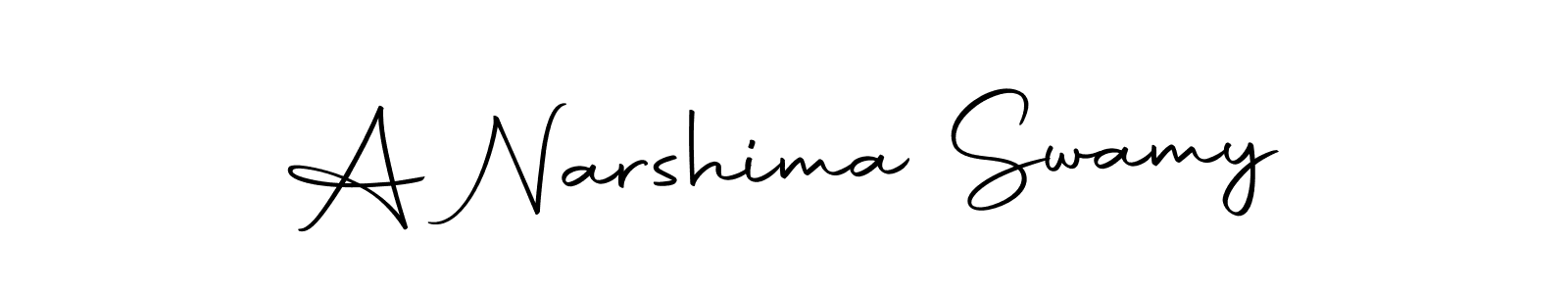 Use a signature maker to create a handwritten signature online. With this signature software, you can design (Autography-DOLnW) your own signature for name A Narshima Swamy. A Narshima Swamy signature style 10 images and pictures png