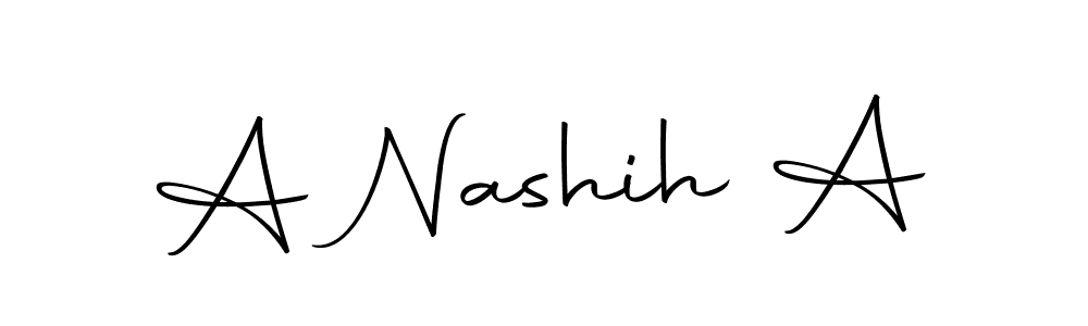 The best way (Autography-DOLnW) to make a short signature is to pick only two or three words in your name. The name A Nashih A include a total of six letters. For converting this name. A Nashih A signature style 10 images and pictures png