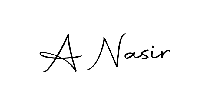 Here are the top 10 professional signature styles for the name A Nasir. These are the best autograph styles you can use for your name. A Nasir signature style 10 images and pictures png