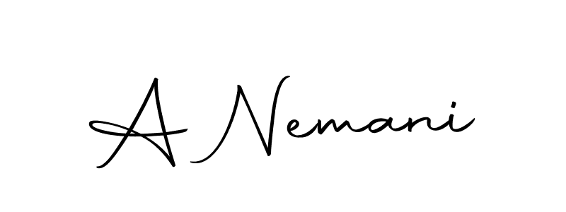 This is the best signature style for the A Nemani name. Also you like these signature font (Autography-DOLnW). Mix name signature. A Nemani signature style 10 images and pictures png
