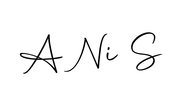 The best way (Autography-DOLnW) to make a short signature is to pick only two or three words in your name. The name A Ni S include a total of six letters. For converting this name. A Ni S signature style 10 images and pictures png