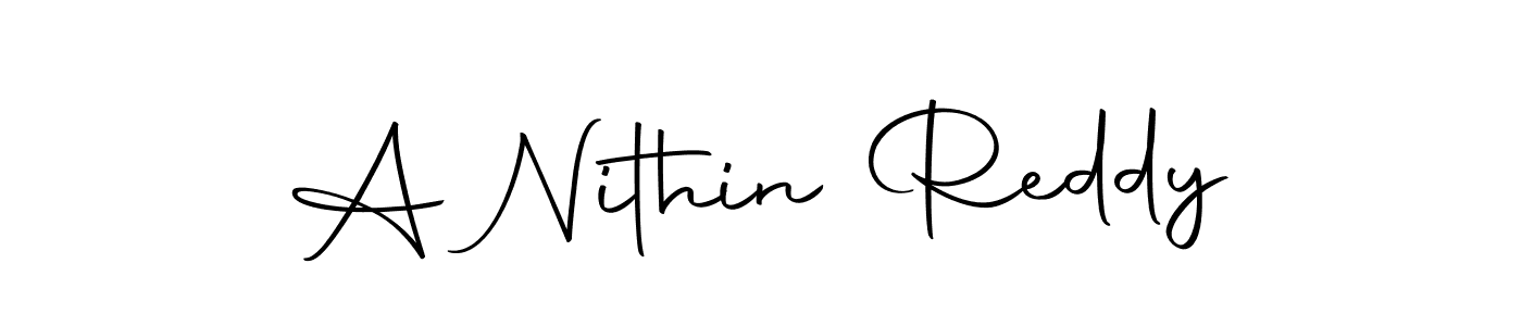 Use a signature maker to create a handwritten signature online. With this signature software, you can design (Autography-DOLnW) your own signature for name A Nithin Reddy. A Nithin Reddy signature style 10 images and pictures png
