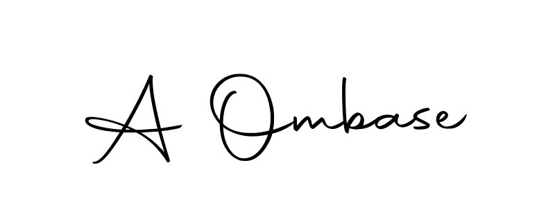 Also we have A Ombase name is the best signature style. Create professional handwritten signature collection using Autography-DOLnW autograph style. A Ombase signature style 10 images and pictures png