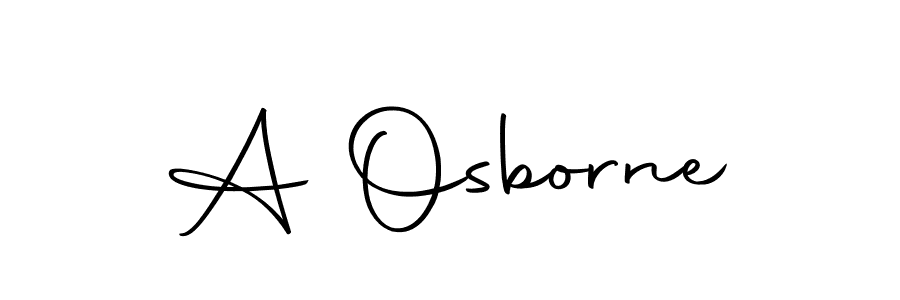Also we have A Osborne name is the best signature style. Create professional handwritten signature collection using Autography-DOLnW autograph style. A Osborne signature style 10 images and pictures png
