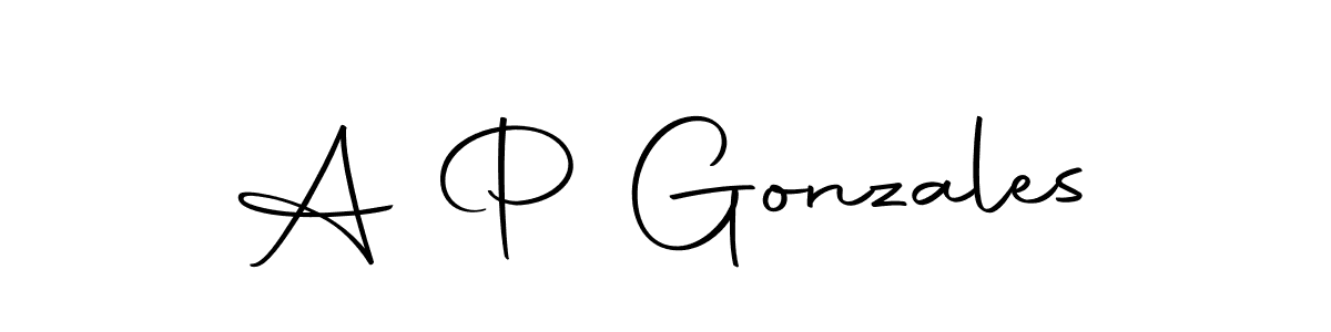 if you are searching for the best signature style for your name A P Gonzales. so please give up your signature search. here we have designed multiple signature styles  using Autography-DOLnW. A P Gonzales signature style 10 images and pictures png