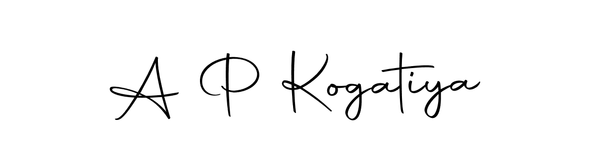 A P Kogatiya stylish signature style. Best Handwritten Sign (Autography-DOLnW) for my name. Handwritten Signature Collection Ideas for my name A P Kogatiya. A P Kogatiya signature style 10 images and pictures png