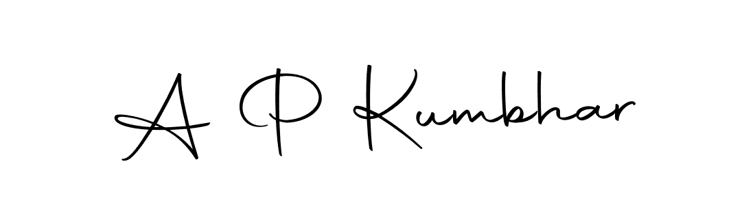 A P Kumbhar stylish signature style. Best Handwritten Sign (Autography-DOLnW) for my name. Handwritten Signature Collection Ideas for my name A P Kumbhar. A P Kumbhar signature style 10 images and pictures png
