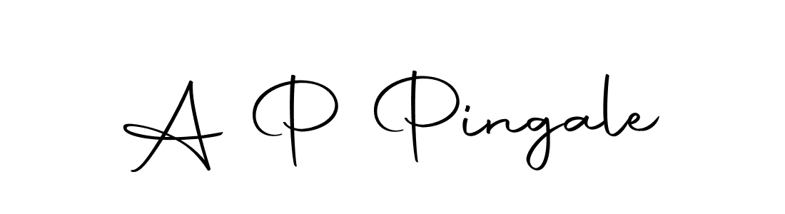 Create a beautiful signature design for name A P Pingale. With this signature (Autography-DOLnW) fonts, you can make a handwritten signature for free. A P Pingale signature style 10 images and pictures png