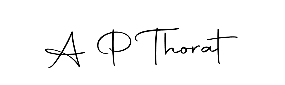 Use a signature maker to create a handwritten signature online. With this signature software, you can design (Autography-DOLnW) your own signature for name A P Thorat. A P Thorat signature style 10 images and pictures png