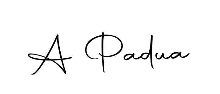 Make a beautiful signature design for name A Padua. With this signature (Autography-DOLnW) style, you can create a handwritten signature for free. A Padua signature style 10 images and pictures png