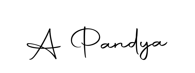 The best way (Autography-DOLnW) to make a short signature is to pick only two or three words in your name. The name A Pandya include a total of six letters. For converting this name. A Pandya signature style 10 images and pictures png