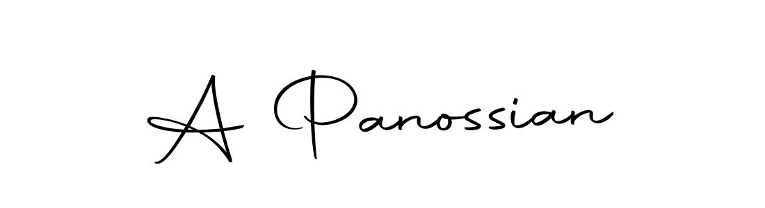 Make a beautiful signature design for name A Panossian. With this signature (Autography-DOLnW) style, you can create a handwritten signature for free. A Panossian signature style 10 images and pictures png