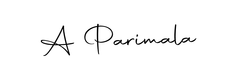 Create a beautiful signature design for name A Parimala. With this signature (Autography-DOLnW) fonts, you can make a handwritten signature for free. A Parimala signature style 10 images and pictures png