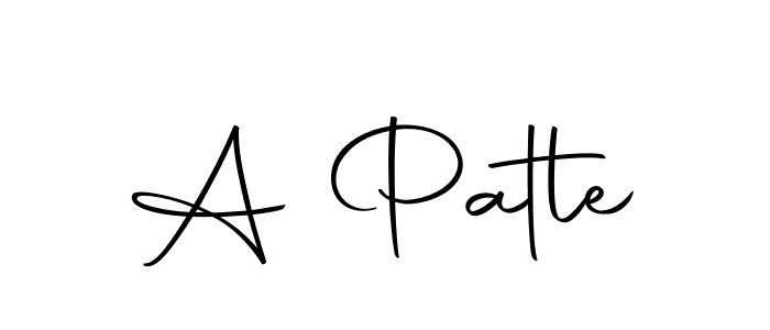 Use a signature maker to create a handwritten signature online. With this signature software, you can design (Autography-DOLnW) your own signature for name A Patle. A Patle signature style 10 images and pictures png