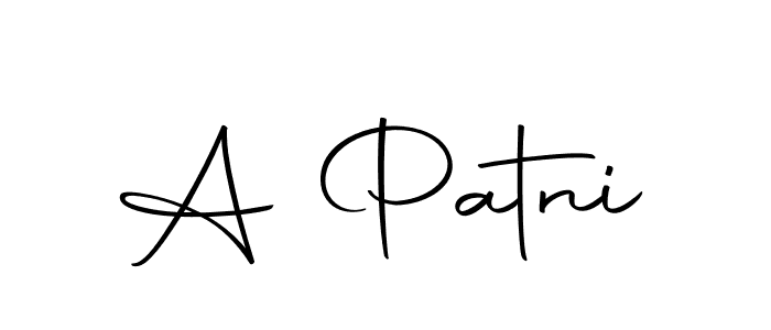 Make a beautiful signature design for name A Patni. With this signature (Autography-DOLnW) style, you can create a handwritten signature for free. A Patni signature style 10 images and pictures png