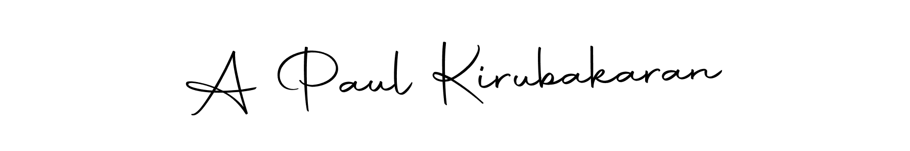 You can use this online signature creator to create a handwritten signature for the name A Paul Kirubakaran. This is the best online autograph maker. A Paul Kirubakaran signature style 10 images and pictures png