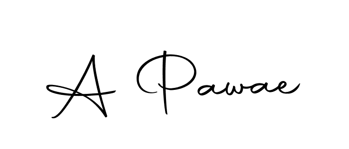 Use a signature maker to create a handwritten signature online. With this signature software, you can design (Autography-DOLnW) your own signature for name A Pawae. A Pawae signature style 10 images and pictures png