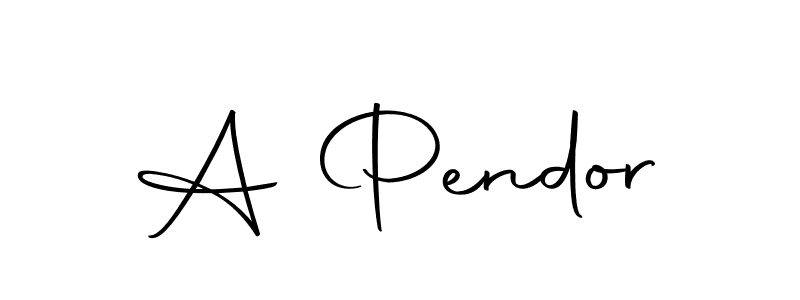 Make a beautiful signature design for name A Pendor. With this signature (Autography-DOLnW) style, you can create a handwritten signature for free. A Pendor signature style 10 images and pictures png