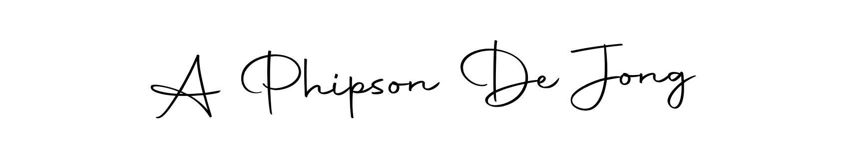 Use a signature maker to create a handwritten signature online. With this signature software, you can design (Autography-DOLnW) your own signature for name A Phipson De Jong. A Phipson De Jong signature style 10 images and pictures png