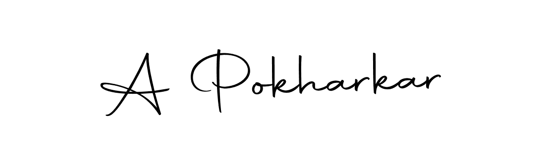 The best way (Autography-DOLnW) to make a short signature is to pick only two or three words in your name. The name A Pokharkar include a total of six letters. For converting this name. A Pokharkar signature style 10 images and pictures png