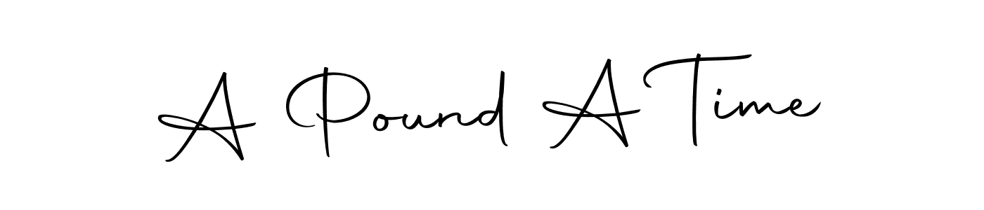 Design your own signature with our free online signature maker. With this signature software, you can create a handwritten (Autography-DOLnW) signature for name A Pound A Time. A Pound A Time signature style 10 images and pictures png