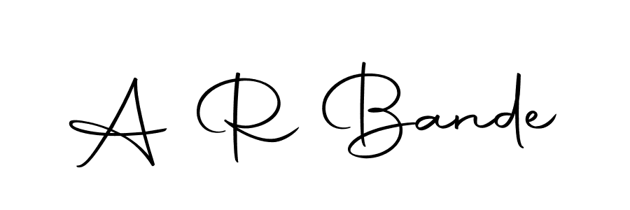 How to make A R Bande name signature. Use Autography-DOLnW style for creating short signs online. This is the latest handwritten sign. A R Bande signature style 10 images and pictures png