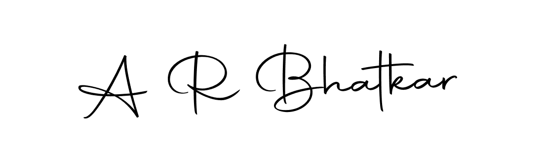 Make a beautiful signature design for name A R Bhatkar. With this signature (Autography-DOLnW) style, you can create a handwritten signature for free. A R Bhatkar signature style 10 images and pictures png