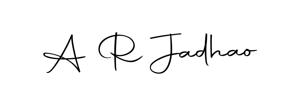 This is the best signature style for the A R Jadhao name. Also you like these signature font (Autography-DOLnW). Mix name signature. A R Jadhao signature style 10 images and pictures png