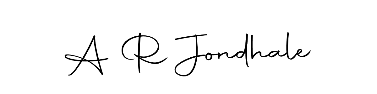 Make a beautiful signature design for name A R Jondhale. Use this online signature maker to create a handwritten signature for free. A R Jondhale signature style 10 images and pictures png