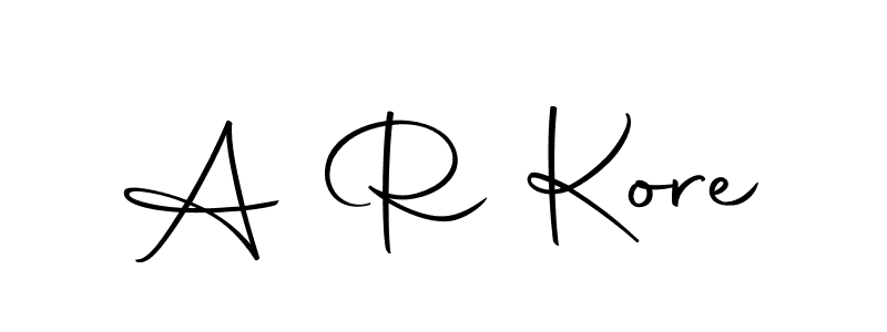 Make a beautiful signature design for name A R Kore. With this signature (Autography-DOLnW) style, you can create a handwritten signature for free. A R Kore signature style 10 images and pictures png