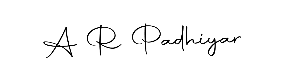 Make a beautiful signature design for name A R Padhiyar. With this signature (Autography-DOLnW) style, you can create a handwritten signature for free. A R Padhiyar signature style 10 images and pictures png